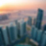 Aerial view of Dubai's skyline showcasing pantheon developments