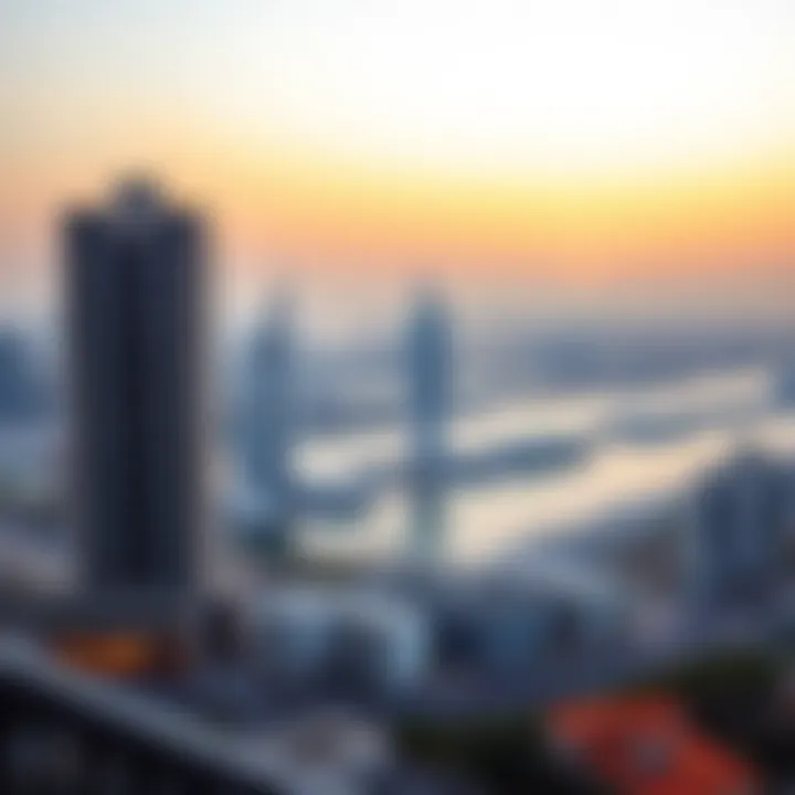 Residential View from Point Tower Residential view from Point Tower highlighting the Dubai Marina landscape