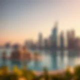 A stunning skyline view of Dubai showcasing luxury real estate developments.