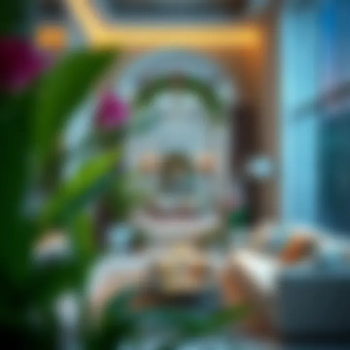 A beautifully decorated home in Dubai for a national holiday celebration