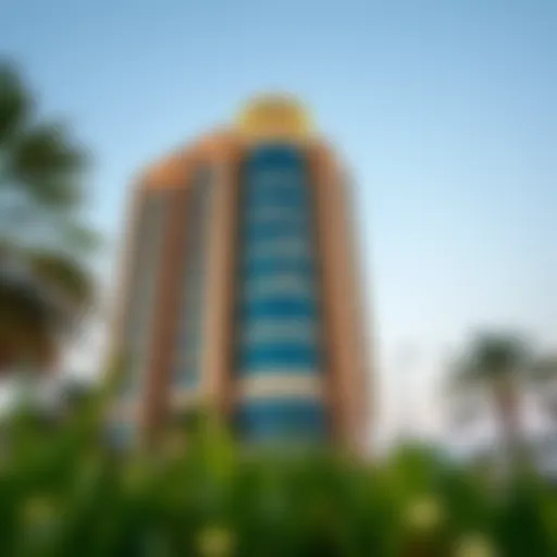 Exterior view of Rahaf Tower highlighting its architectural elegance