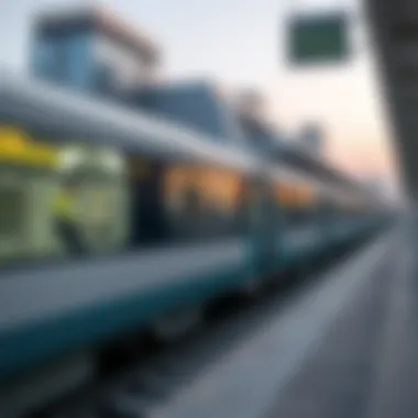 Visual representation of sustainable transport initiatives at Rashidiya Metro Station