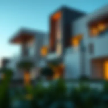 Modern architecture of residential properties in Remraam