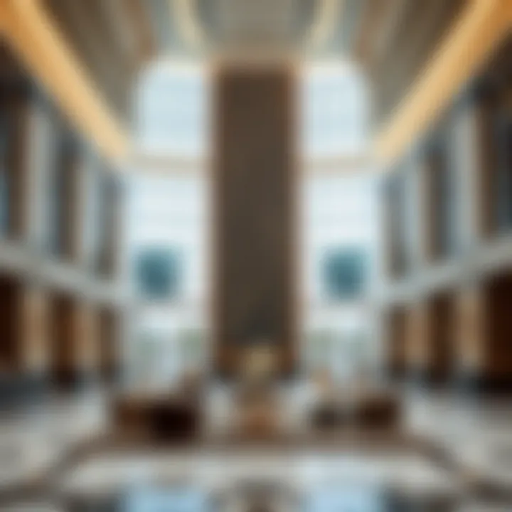 Luxurious Lobby of Saba 1 Tower Luxurious lobby interior of Saba 1 Tower