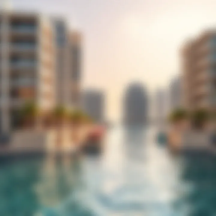 Waterfront Architecture of Seagate Mina Rashid Stunning view of Seagate Mina Rashid's waterfront architecture