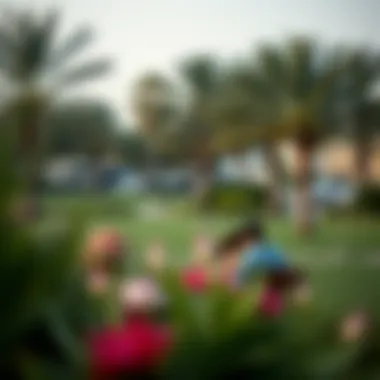 Tranquil Outdoor Spaces for Couples A serene park with couples enjoying a peaceful moment