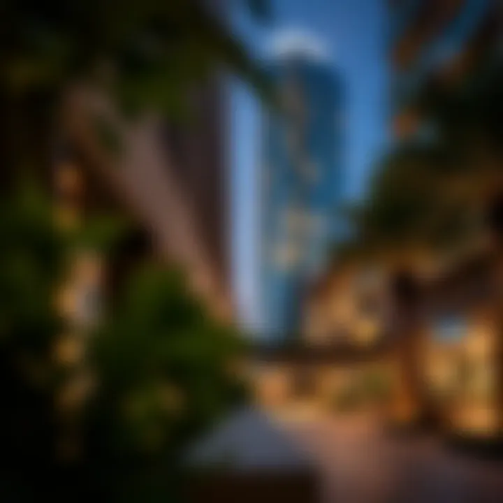 Residential vibe around the Tecom Building