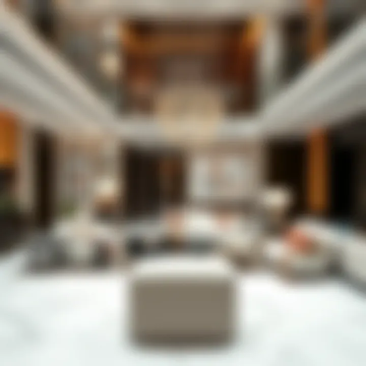 Sophisticated Interior Design at The Address Dubai Mall Residences Elegant interior of a residence at The Address Dubai Mall
