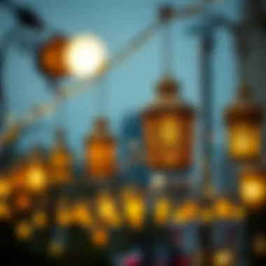 Ramadan Lanterns Display Decorative lanterns symbolizing the spirit of Ramadan