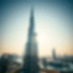 Aerial view of Dubai's skyline showcasing the Burj Khalifa