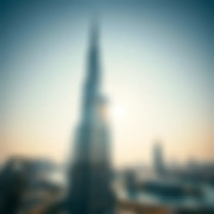 Burj Khalifa: The Pinnacle of Modern Architecture Aerial view of Dubai's skyline showcasing the Burj Khalifa
