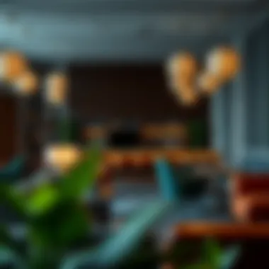 Comprehensive Lounge Amenities An array of amenities available in a business lounge.