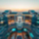 Stunning aerial view of Dubai Mall showcasing its architectural grandeur.