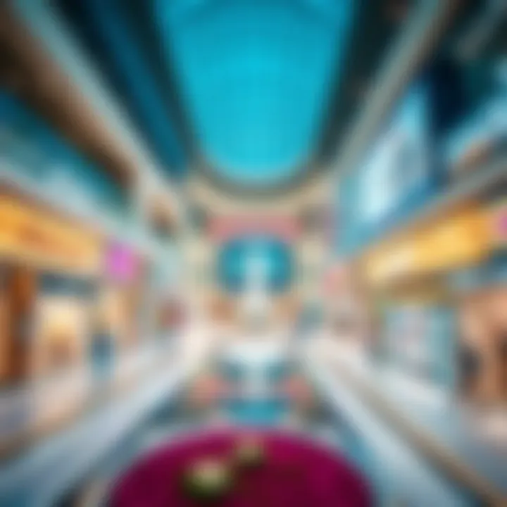 Investment opportunities highlighted in the retail spaces of Dubai Mall.
