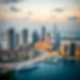 Breathtaking skyline view of Palm Jumeirah