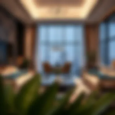 Modern Elegance in Living Spaces Luxurious living room interior showcasing modern design at The Terraces Meydan