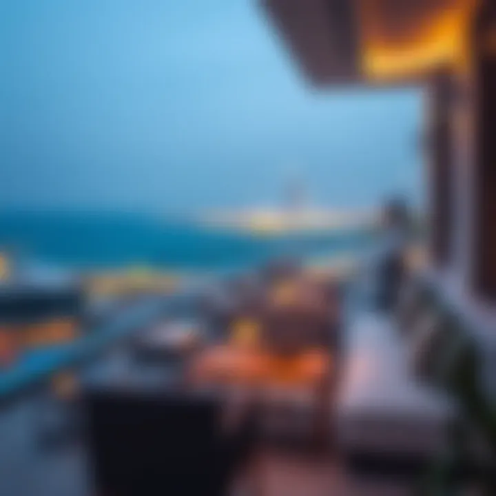 Panoramic view from a balcony at Tiara Residence