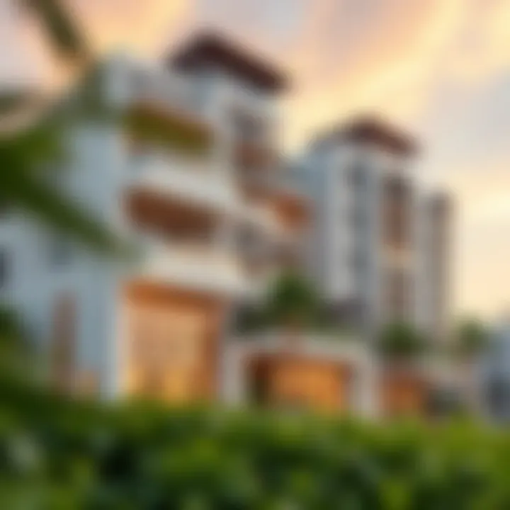 Exterior view of Tiara Residence showcasing its stunning architecture