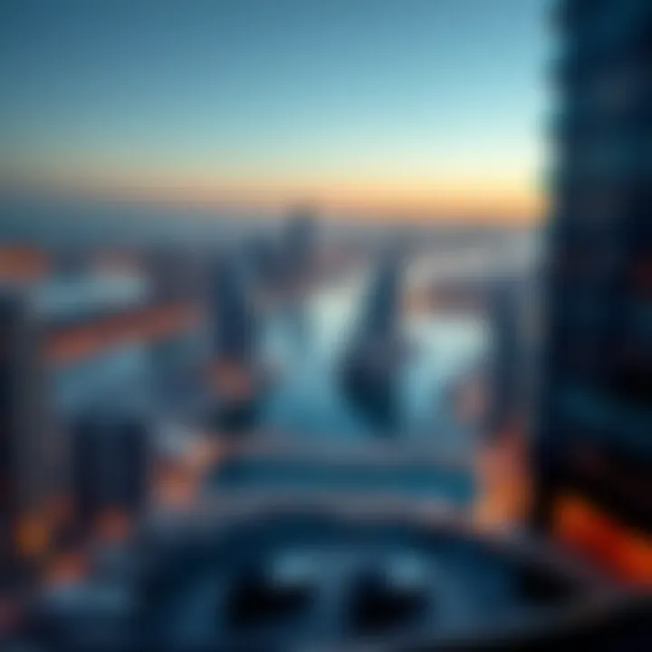 Stunning Dubai Marina Views Panoramic view of Dubai Marina from Trident Marinascape