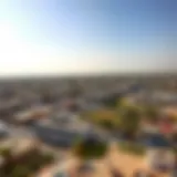 A panoramic view of Al Qusais showcasing its urban landscape