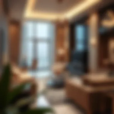 Luxury Apartment Interior Close-up of a luxury apartment interior in Dubai