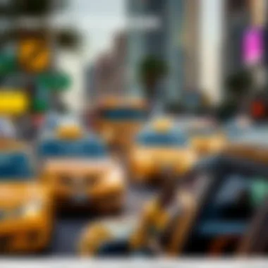 Infographic illustrating factors influencing taxi fares in Dubai