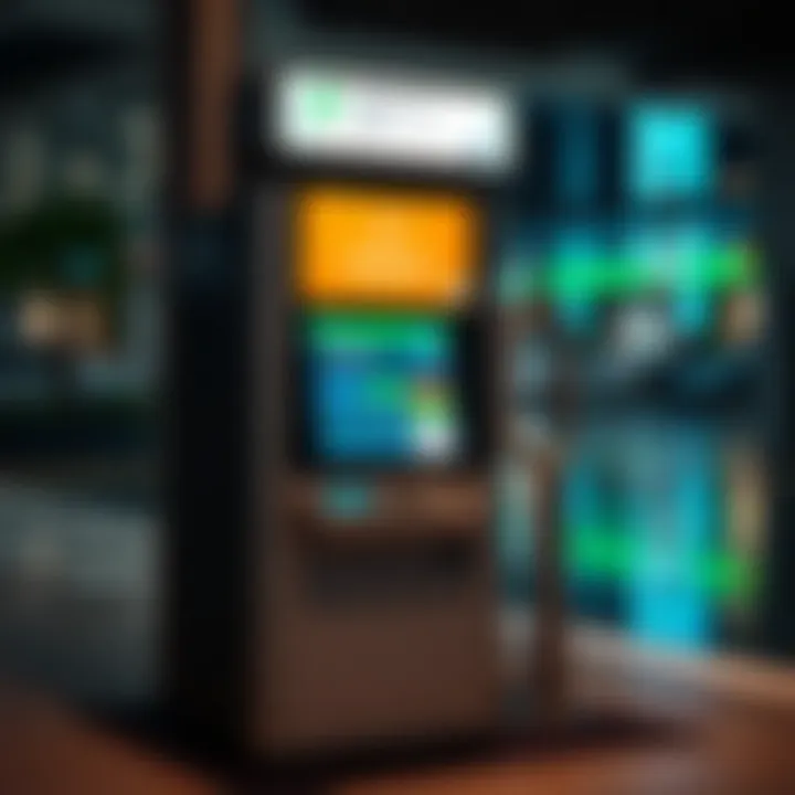 A digital payment kiosk for parking fees in Dubai