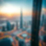 Aerial view of Dubai's skyline showcasing modern architecture