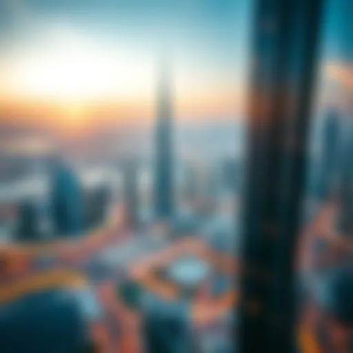 Aerial view of Dubai's skyline showcasing modern architecture