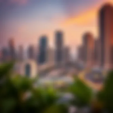 Map highlighting emerging neighborhoods in Dubai