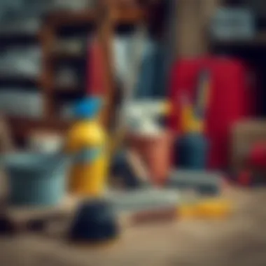 Parquet flooring maintenance tools and supplies