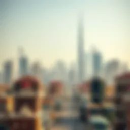 Overview of Dubai's skyline representing expatriate life