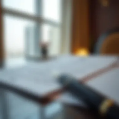 Legal Considerations in Residency Expiration Legal documents and a pen symbolizing residency regulations