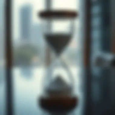 The Urgency of Residency Status An hourglass depicting the urgency of residency status