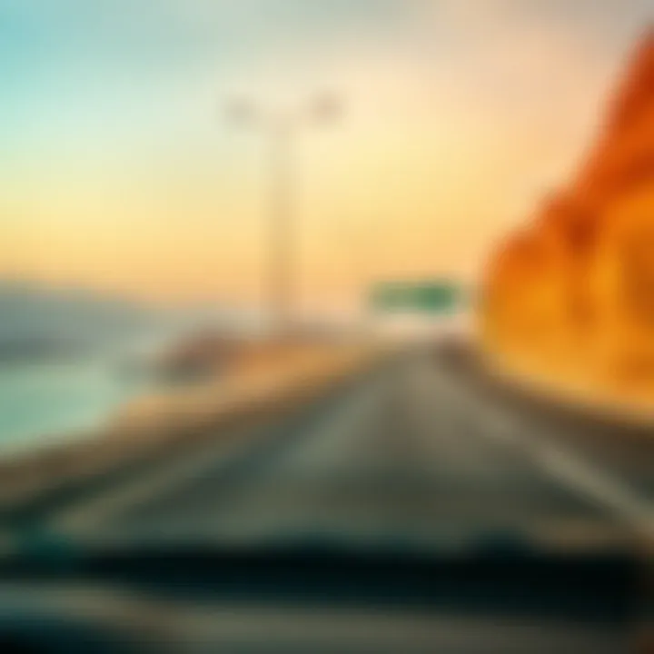 Scenic Highway in the UAE Scenic highway view in the UAE