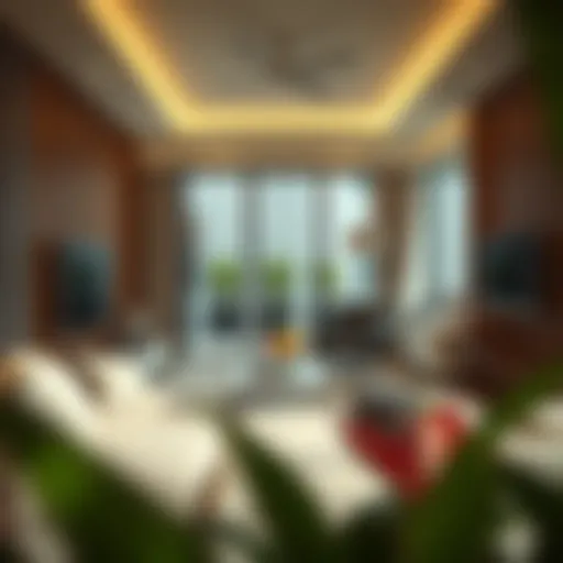 Stylish Living in Partitioned Rentals Modern partitioned rental apartment design