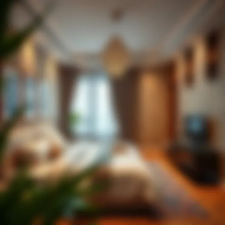 Furnished Rental Room in Dubai Interior of a furnished rental room in Dubai