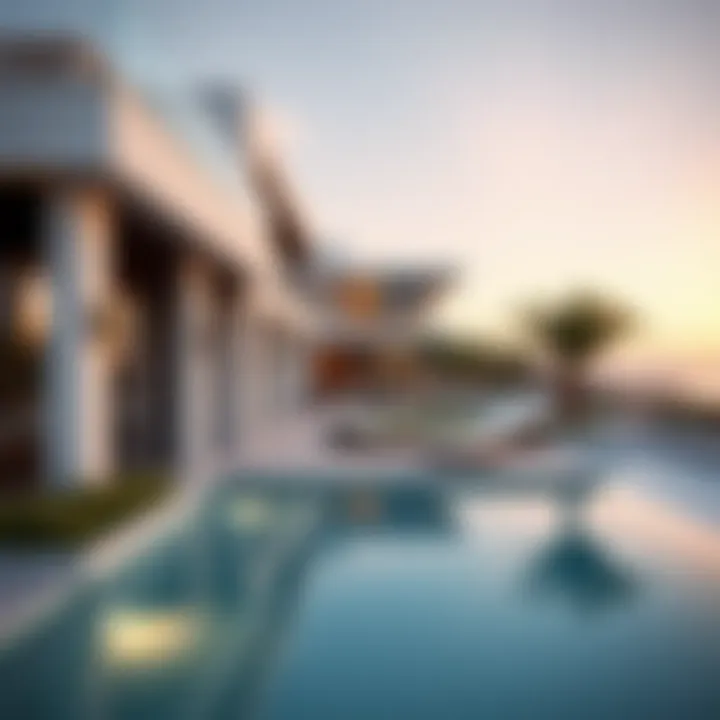 Modern architecture of Azizi Riviera