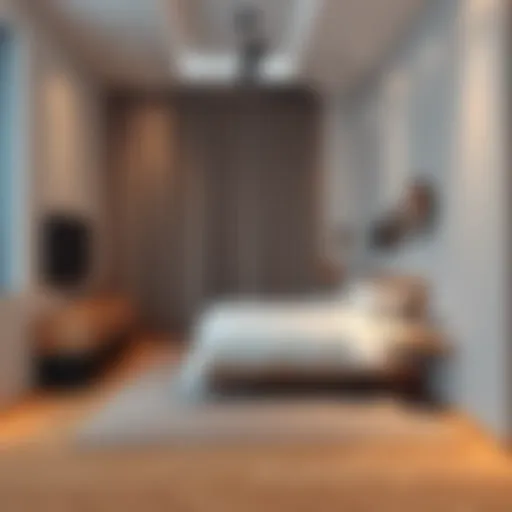 Modern studio room interior in Dubai