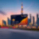 Nol Card and Dubai Skyline Nol Card displayed against a backdrop of Dubai skyline