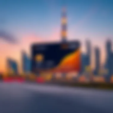 Nol Card and Dubai Skyline Nol Card displayed against a backdrop of Dubai skyline