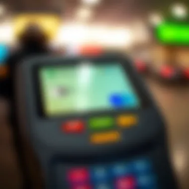 Nol Card Payment System Close-up of Nol Card with payment interface