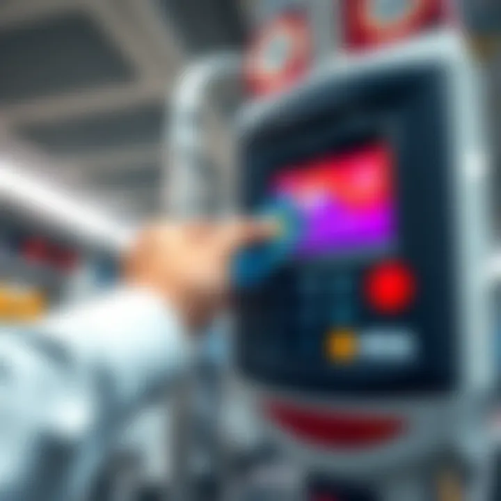 Nol Card Usage in Public Transport User tapping Nol Card on a transportation card reader