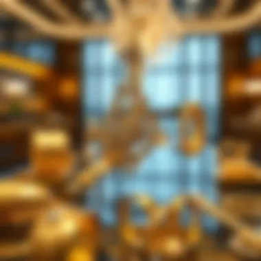 The Allure of 24-Carat Gold Elegant display of 24-carat gold jewelry