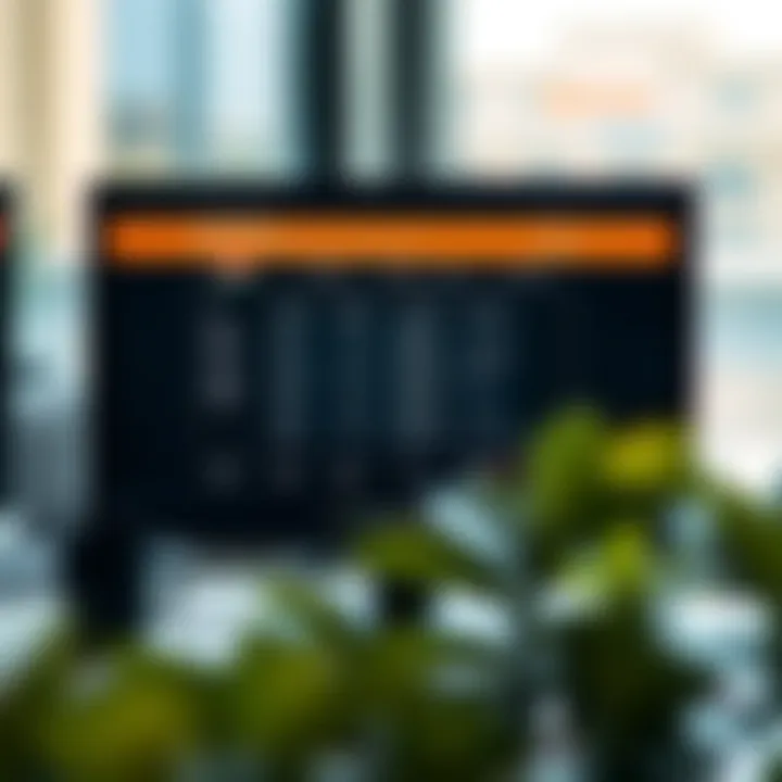 An overview of different visa types in the UAE displayed on a computer screen