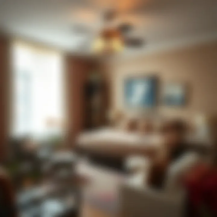 A cozy bedroom showcasing vintage furniture