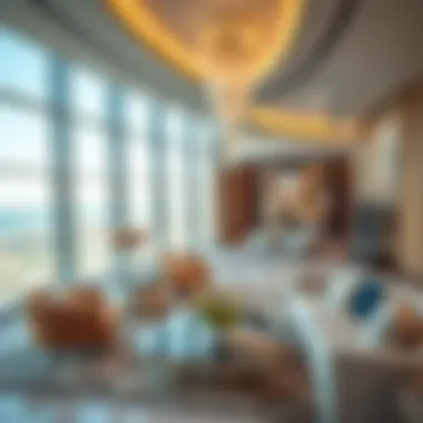 Interior design features of Wasl Tower highlighting luxury and innovation