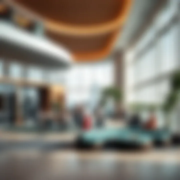 Engaging Community Spaces at West Avenue Tower Vibrant community living space within West Avenue Tower fostering social interaction