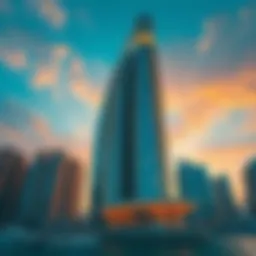 Stunning exterior view of West Avenue Tower showcasing its unique architectural design