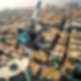 Aerial Perspective of Zayed First Street Aerial view of Zayed First Street showcasing urban landscape